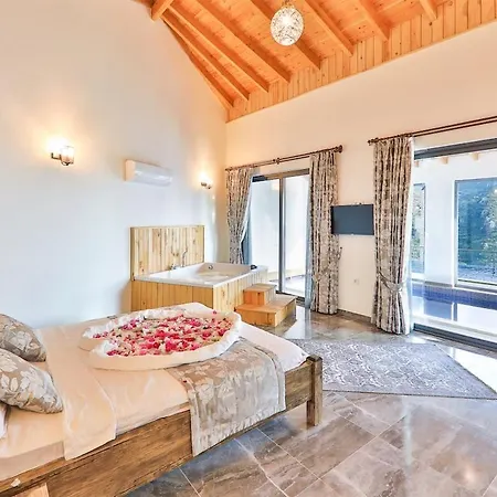 Exceptional With Private Indoor & Outdoor Pool, Jacuzzi & Impressive View In Kalkan, Kas Apartment Islamlar (Mediterranean)
