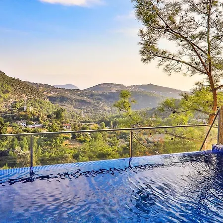 Exceptional With Private Indoor & Outdoor Pool, Jacuzzi & Impressive View In Kalkan, Kas Apartment Islamlar (Mediterranean)