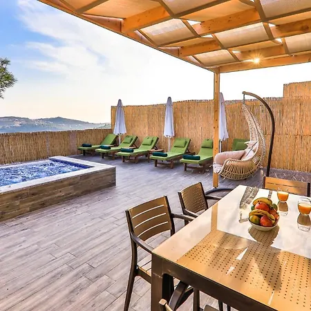 Exceptional With Private Indoor & Outdoor Pool, Jacuzzi & Impressive View In Kalkan, Kas Apartment