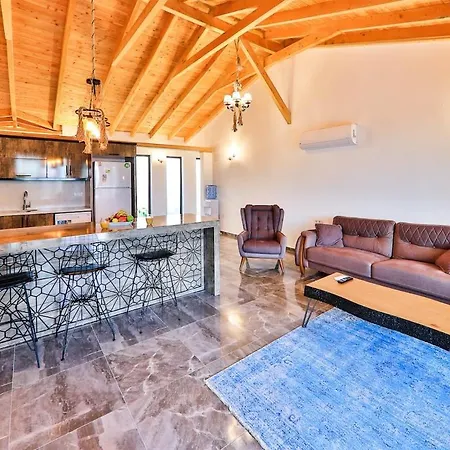 Exceptional With Private Indoor & Outdoor Pool, Jacuzzi & Impressive View In Kalkan, Kas Apartmán *