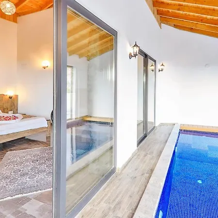 Exceptional With Private Indoor & Outdoor Pool, Jacuzzi & Impressive View In Kalkan, Kas Apartmán