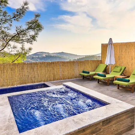 Exceptional With Private Indoor & Outdoor Pool, Jacuzzi & Impressive View In Kalkan, Kas Islamlar (Mediterranean)
